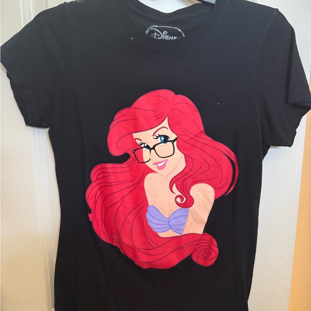 Disney Black Graphic T-Shirt Short Sleeve